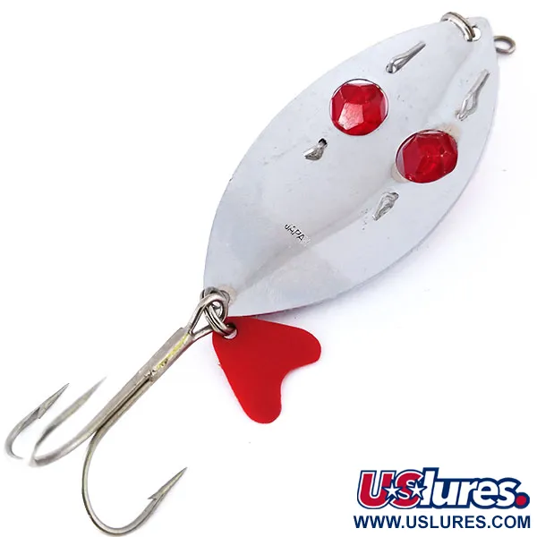 Herter's Glass eye spoon Skeddrag, Nickel/Röd, 19g, Glasögon, #10522