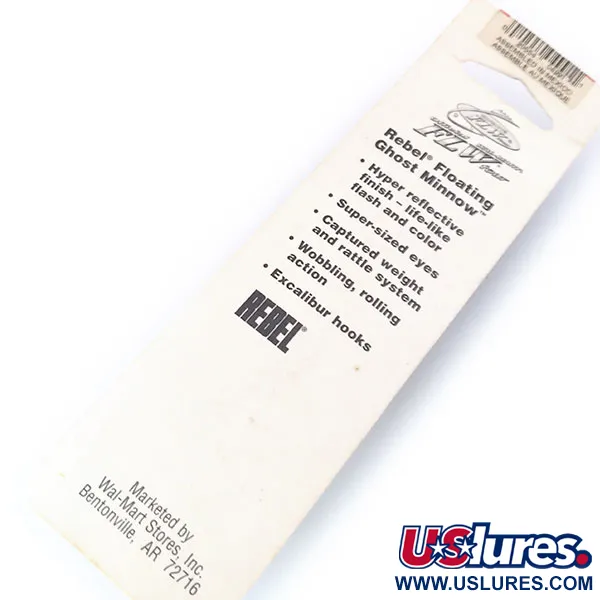 Rebel Excalibur Ghost Minnow Wobbler, Rainbow Trout, 7g, Flytande, #10532