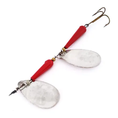 Panther Martin Simplex Tandem Spinnare, Nickel/Röd, 14g, Dubbelsked, #10546