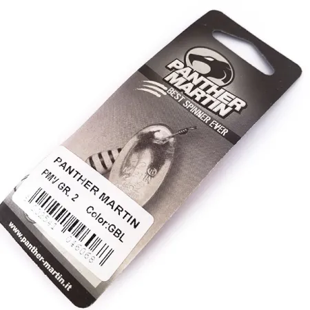 Panther Martin 2 Con Punti Spinnare, Guld / Blå, 2.5g, Prickar, #10550