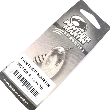 Panther Martin 9 Con Punti Spinnare, Röd/Gul, 11g, Prickig, #10553