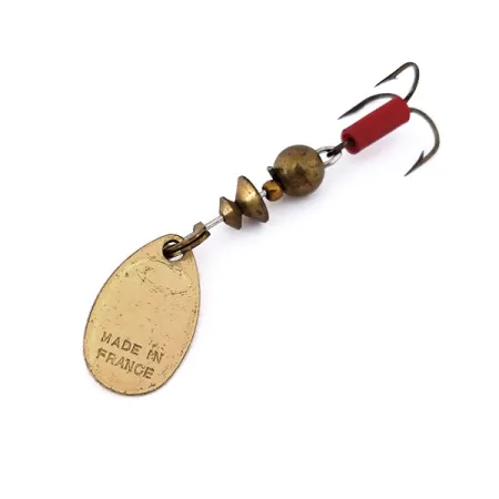 Mepps Aglia 0 Spinnare, Mässing, 2,5g, Röd slang, #10558