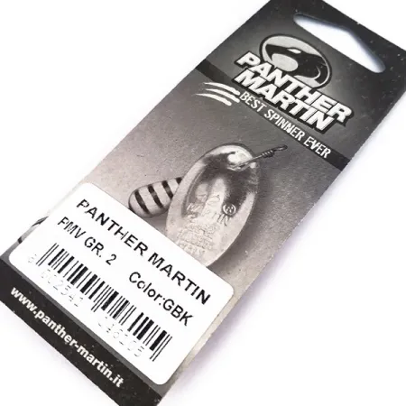 Panther Martin 2 Con Punti Spinnare, Guld/Svart, 2.5g, In-line, #10561