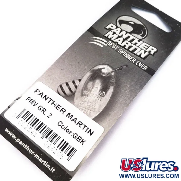 Panther Martin 2 Con Punti Spinnare, Guld/Svart, 2.5g, In-line, #10561