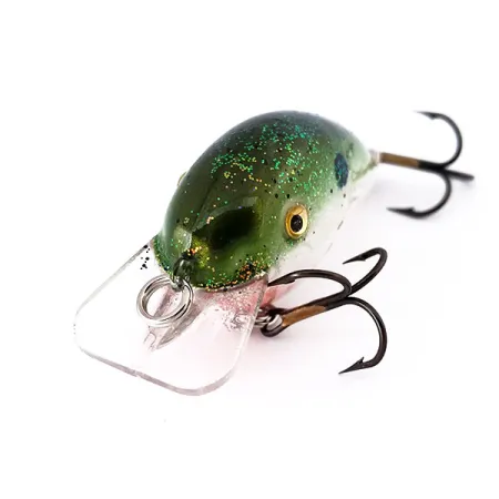 Strike King KVD 1.5 Hard Knock Wobbler, Green Glitter, 9.5g, #10570