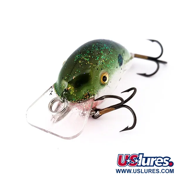 Strike King KVD 1.5 Hard Knock Wobbler, Green Glitter, 9.5g, #10570