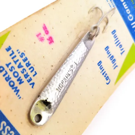 Hopkins s1 Jig Lure Pirker, Hamrad Nickel, 9g, Rostfritt Stål, #10578