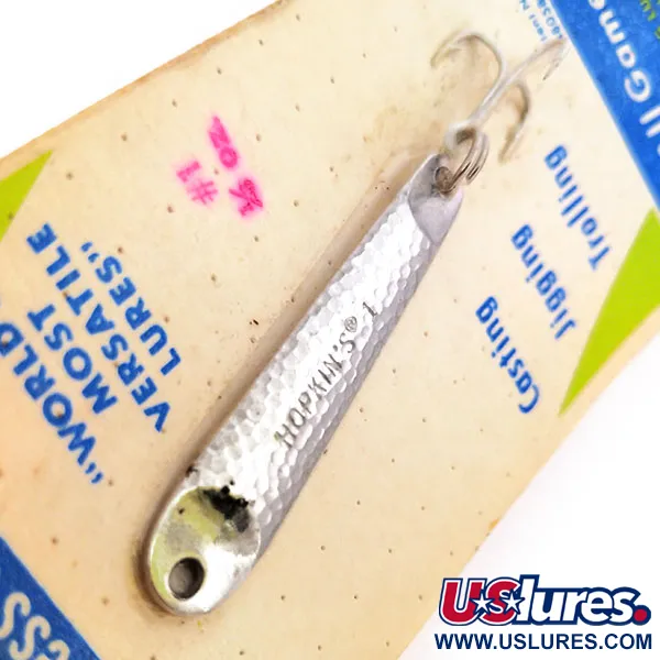 Hopkins s1 Jig Lure Pirker, Hamrad Nickel, 9g, Rostfritt Stål, #10578