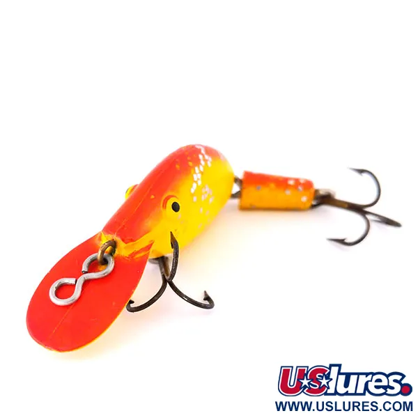Eppinger Sparkle Tail, Gul/Röd/Glitter, 5,5g, Ledat Crankbait #10592