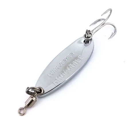 Luhr Jensen Krocodile, 7g Nickel/Blå, Skeddrag #15647