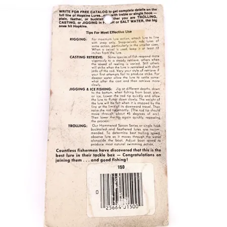 Hopkins shorty 150 Jig Lure, Hamrad nickel, 42g, Enkelkrok, #10617