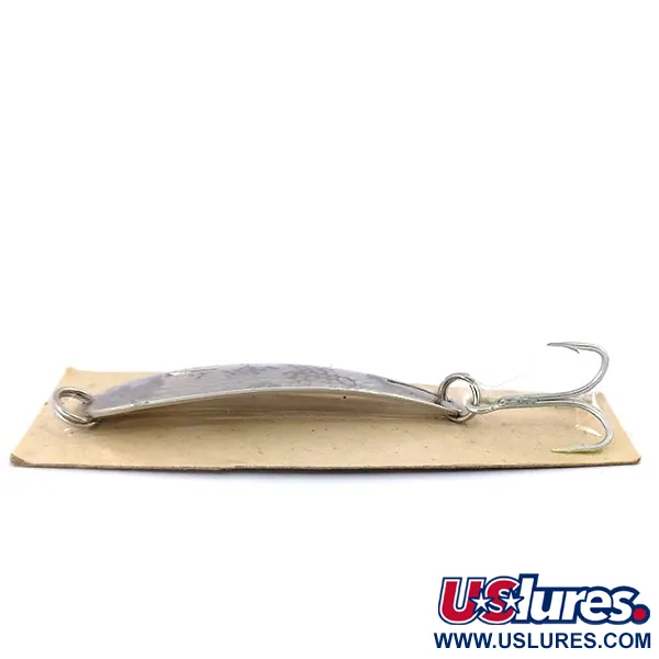 Hopkins Hammered Spoon Skeddrag, Hammered Nickel, 7g, Rostfritt, #10618