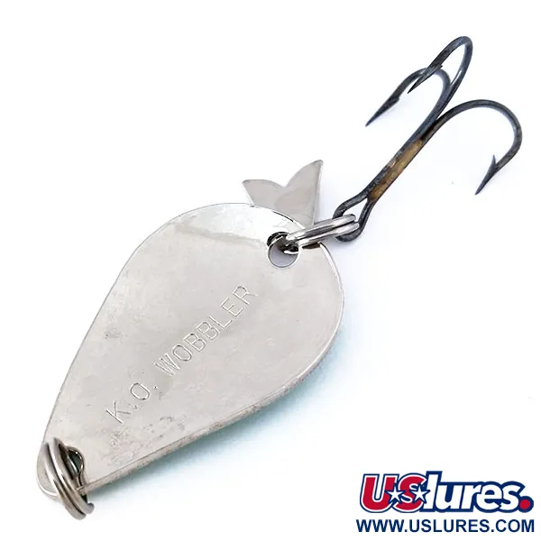 Acme K.O. Wobbler Skeddrag, Nickel / Grön, 7g, Sonic flipper tail, #10641