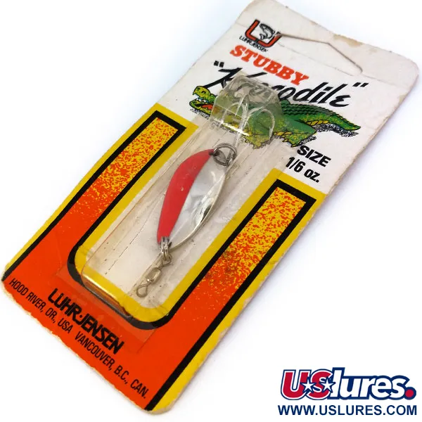 Luhr Jensen Lil' Kroc Skeddrag, Röd/Krom, 3.5g, Bred Profil, #10656