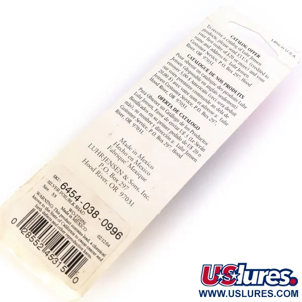 Luhr Jensen P.J.POP Popper, Silver / Svart, 17g, Träkropp, #10658