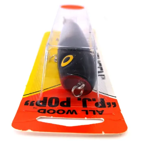 Luhr Jensen P.J.POP Popper, Silver / Svart, 17g, Träkropp, #10658