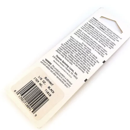 Thomas Buoyant Skeddrag, Black Trout, 5g, Metallkropp, #T101B