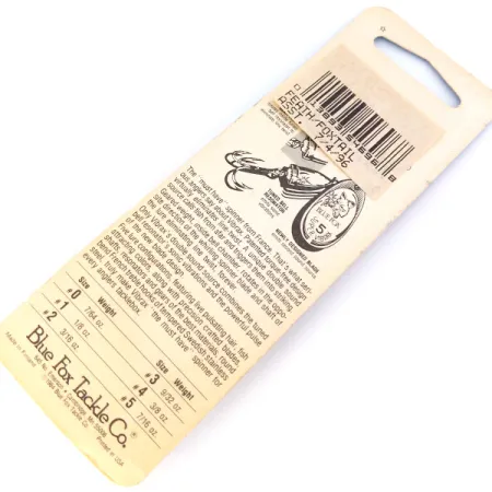 Blue Fox Super Vibrax 2 Foxtail Spinnare, Silver, 6g, Klädd krok, #10662