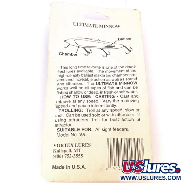 Vortex Lures Ultimate Minnow Wobbler, Fire Tiger, 12cm, Ballast, #10666