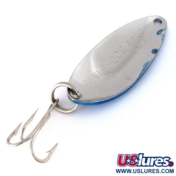 Eppinger Dardevle Devle Dog 5200 Skeddrag, Blå/Silver, 7g, #10668