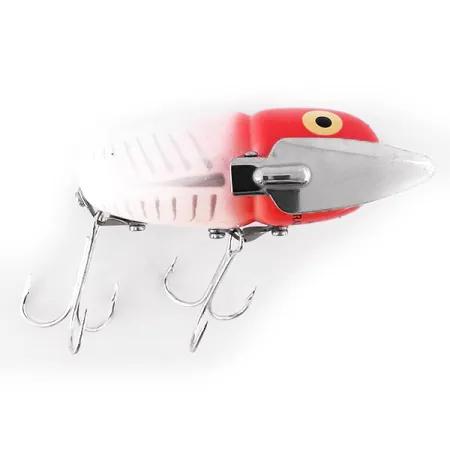 Heddon Crazy Crawler Ytbete, Röd / Vit, 14g, Metallvingar, #10955