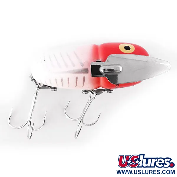 Heddon Crazy Crawler Ytbete, Röd / Vit, 14g, Metallvingar, #10955