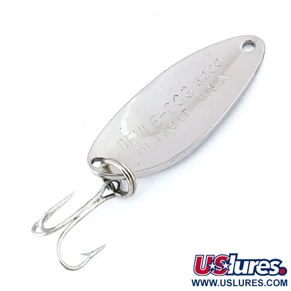 Skeddrag Eppinger Dardevle Devle Dog 5200, Nickel, 7g, Detroit-logga, #10682
