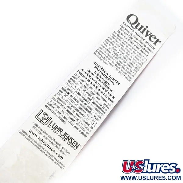 Luhr Jensen Quiver Skeddrag, Silver, 39g, Fladdrande Gång, #11407