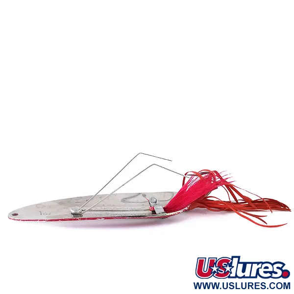 Eppinger Weedless Dardevle Skeddrag, Röd/Vit/Nickel, 28g, Vasskydd, #10692