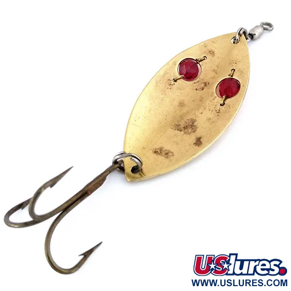 Gibbs Ruby Eye Wiggler 3 Skeddrag, Mässing/Röd, 25g, Pärlor, #10693