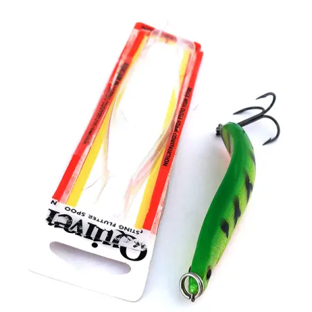 Luhr Jensen Quiver Skeddrag, Fire Tiger, 39g, Självlysande, #10694