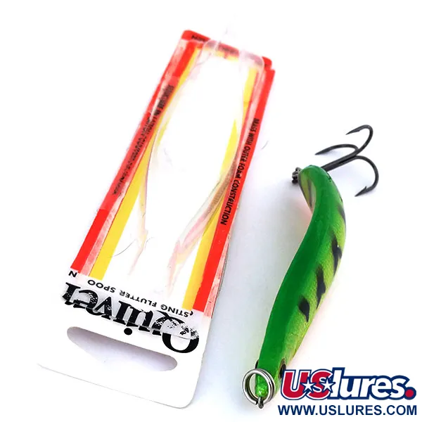 Luhr Jensen Quiver Skeddrag, Fire Tiger, 39g, Självlysande, #10694