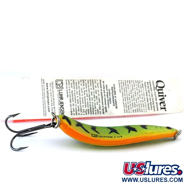 Luhr Jensen Quiver Skeddrag, Fire Tiger, 39g, Självlysande, #10694