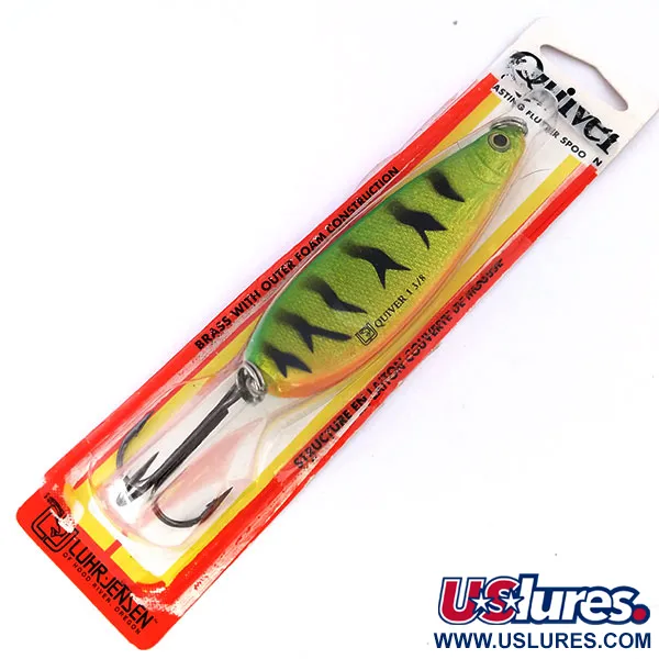 Luhr Jensen Quiver Skeddrag, Fire Tiger, 39g, Självlysande, #10694