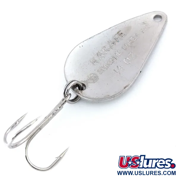 Atlantic Lures Karate Spoon Skeddrag, Silver, 14g, USA, #10785