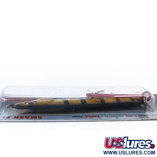 Luhr Jensen Crippled Herring Pirk, Gul Svart, 42g, Smash Flash, #10788