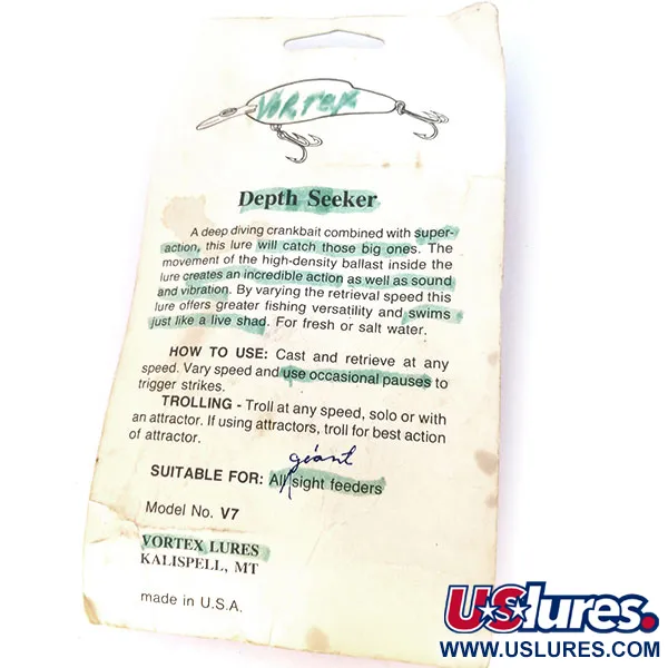 Vortex Lures Depth Seeker Crankbait, Red Tiger, 17g, Rassel, #10792