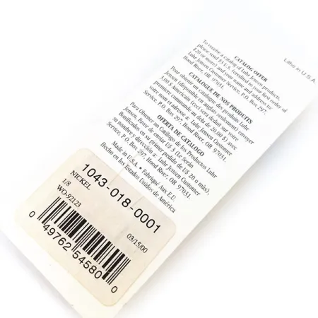 Luhr Jensen Lil Minno Skeddrag, Nickel, 4g, Fjällstruktur, #10797