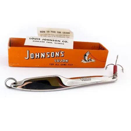 Johnson Lujon Jig Lure, Nickel, 70g, smidd sked, #10799