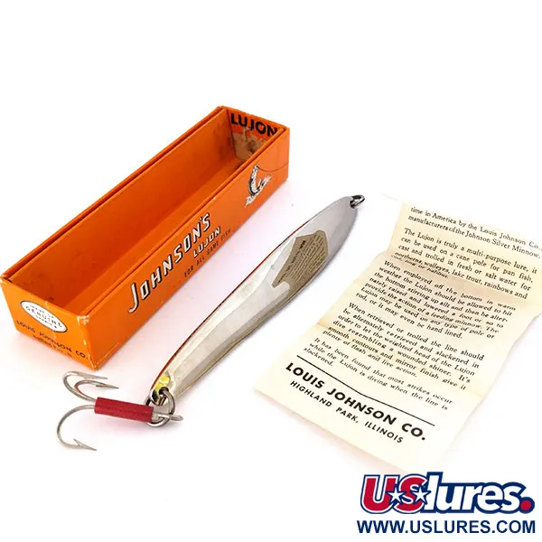 Johnson Lujon Jig Lure, Nickel, 70g, smidd sked, #10799