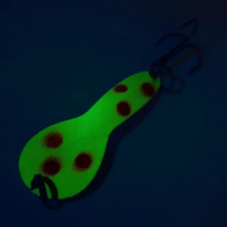 Acme Dazzler #2 UV Skeddrag, Gul-Rödprickig, 7g, UV-finish, #10800