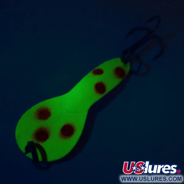 Acme Dazzler #2 UV Skeddrag, Gul-Rödprickig, 7g, UV-finish, #10800