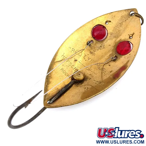 Hofschneider Weedless Red Eye Muskie Skeddrag, Brons, 65g, Vasskydd, #10850