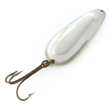 Nebco Aqua Spoon UV Skeddrag, Gul/Röd/Nickel, 17g, UV-reaktiv, #10859