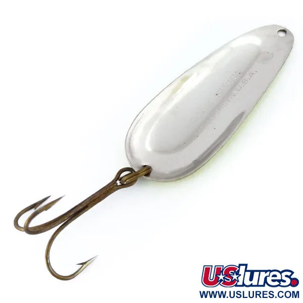 Nebco Aqua Spoon UV Skeddrag, Gul/Röd/Nickel, 17g, UV-reaktiv, #10859