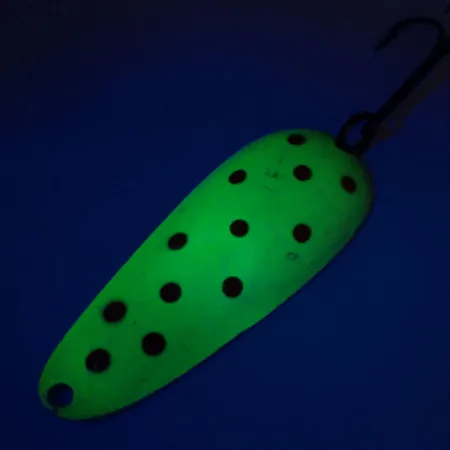 Nebco Aqua Spoon UV Skeddrag, Gul/Röd/Nickel, 17g, UV-reaktiv, #10859