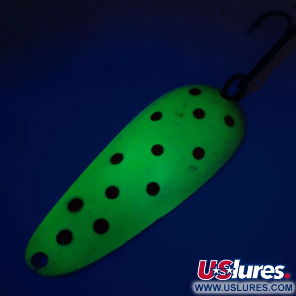 Nebco Aqua Spoon UV Skeddrag, Gul/Röd/Nickel, 17g, UV-reaktiv, #10859