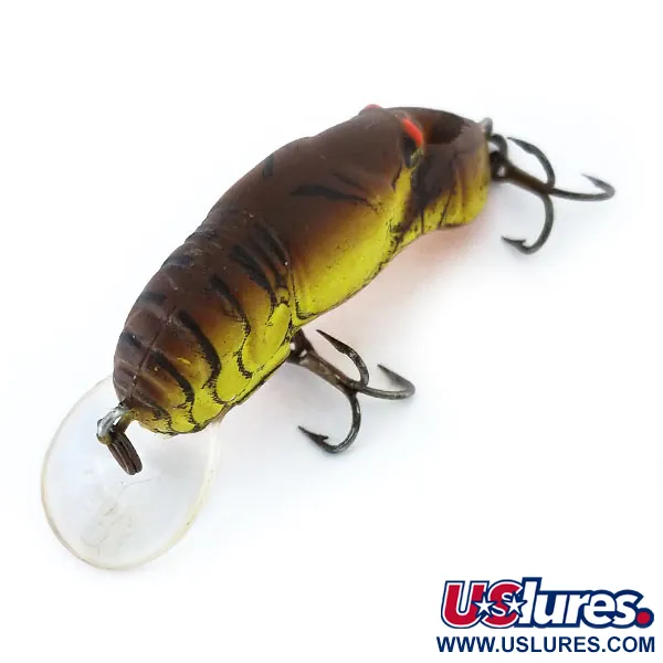 Rebel Wee-Crawfish Shallow UV Wobbler, Brun/Gul, 2.5g, UV, #10904