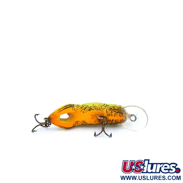 Rebel Wee-Crawfish Shallow UV Wobbler, Brun/Gul, 2.5g, UV, #10904