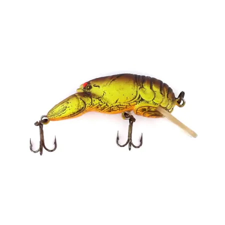 Rebel Wee-Crawfish Shallow UV Wobbler, Brun/Gul, 2.5g, UV, #10904